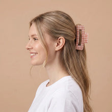 Load image into Gallery viewer, Maple Gingham Claw Clip
