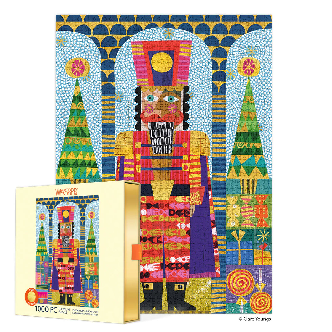 Festive Nutcracker Foil 1000 Piece Puzzle