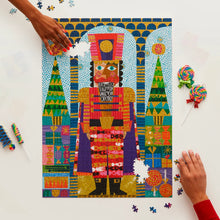 Load image into Gallery viewer, Festive Nutcracker Gold Foil 1000 Piece Puzzle