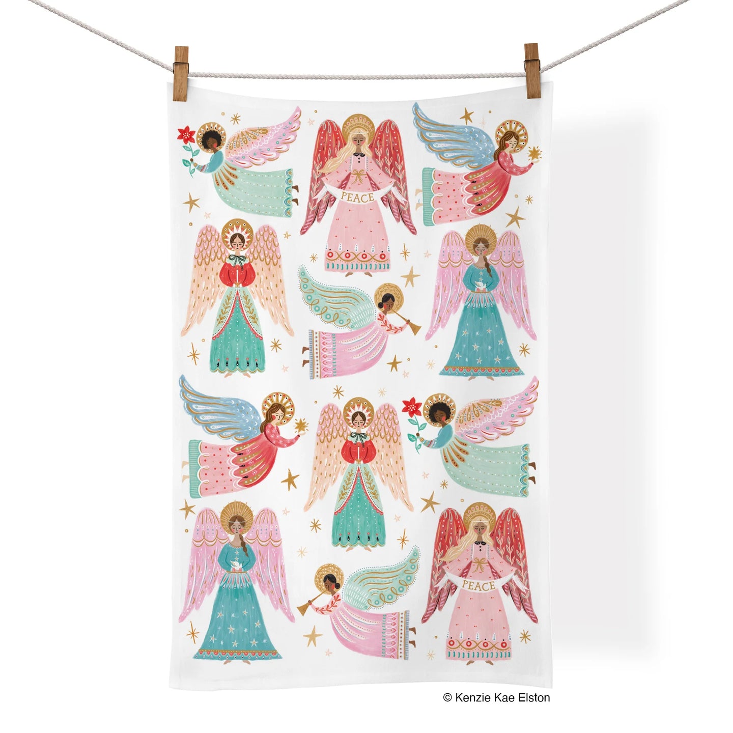 Heavenly Angels Tea Towel