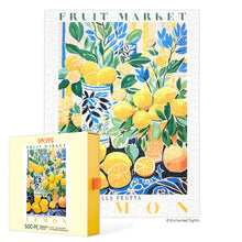 Load image into Gallery viewer, Fruit Market Lemons 500 Piece Puzzle
