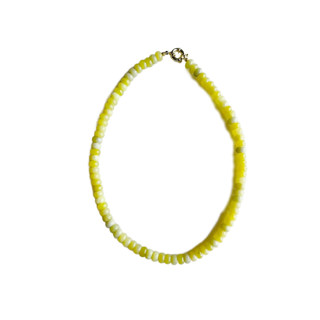Lemon Jade Candy Necklace