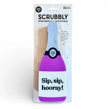 Load image into Gallery viewer, Scrubbly Kitchen Sponge - Sip Hooray