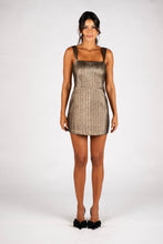 Load image into Gallery viewer, Sincerely Ours Well Romper | Party Jacquard Gold Party