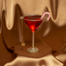 Load image into Gallery viewer, Red Chrismas Cocktail Glass Ornament