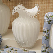 Load image into Gallery viewer, Glass Pearl White Vases