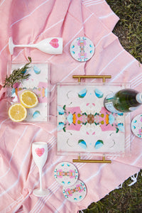 Tart by Taylor x Laura Park Monet's Garden Pink Large Tray