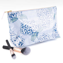 Load image into Gallery viewer, Hydrangea Stem Clear Coated Travel Cosmetic
