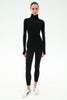 Splits59 Jackson Rib Full Length Turtleneck | Black/Creme