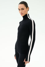 Load image into Gallery viewer, Splits59 Jackson Rib Full Length Turtleneck | Black/Creme