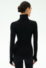 Splits59 Jackson Rib Full Length Turtleneck | Black/Creme