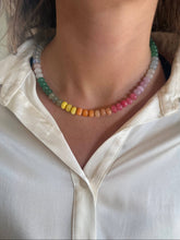Load image into Gallery viewer, Rainbow Multicolor Gemstone Necklace