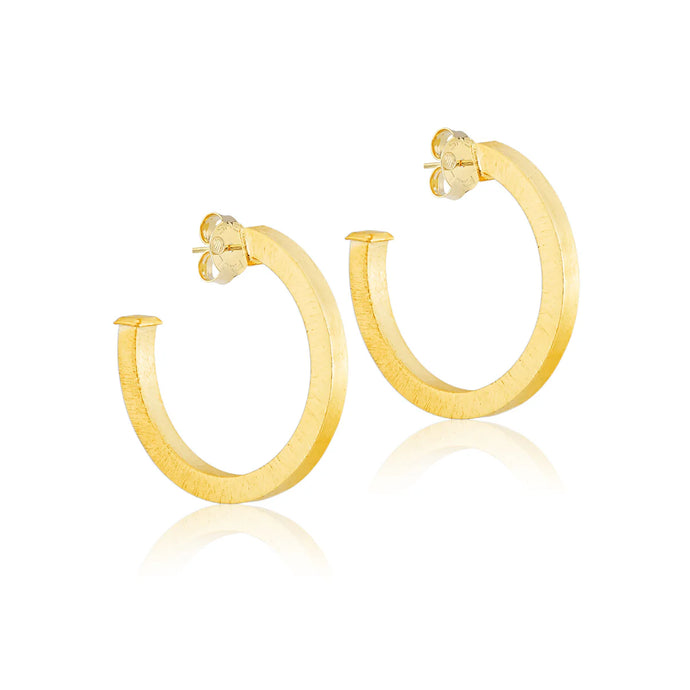 Sheila Fajl Taranto Hoops | Shiny 18K Gold Plated