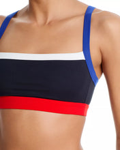 Load image into Gallery viewer, Splits59 Monah Rigor Bra | Black/Cobalt