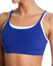 Load image into Gallery viewer, Splits59 Elliah Airweight Double Layer Bra | Cobalt/White