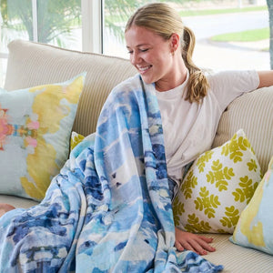 Laura Park Ocean Breeze Fleece Blanket