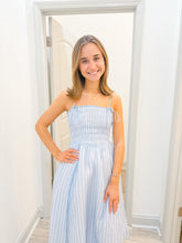 Load image into Gallery viewer, ASTR Lahela Dress | Blue Stripe