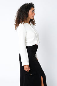 Warner Zip-Up Sweater