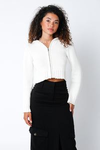 Warner Zip-Up Sweater
