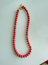 Load image into Gallery viewer, Smith &amp; Co Sea Glass Beaded Necklace | Bright Red