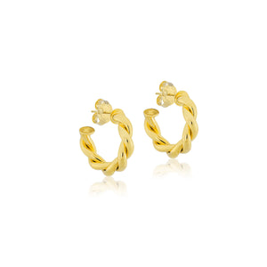 Sheila Fajl Riviera Hoops | Shiny 18K Gold Plated