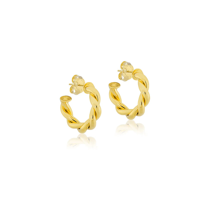 Sheila Fajl Riviera Hoops | Shiny 18K Gold Plated