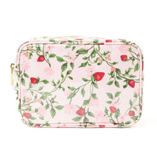 Load image into Gallery viewer, Clear Coated Rectangular Cosmetic Case - Botanical Berry