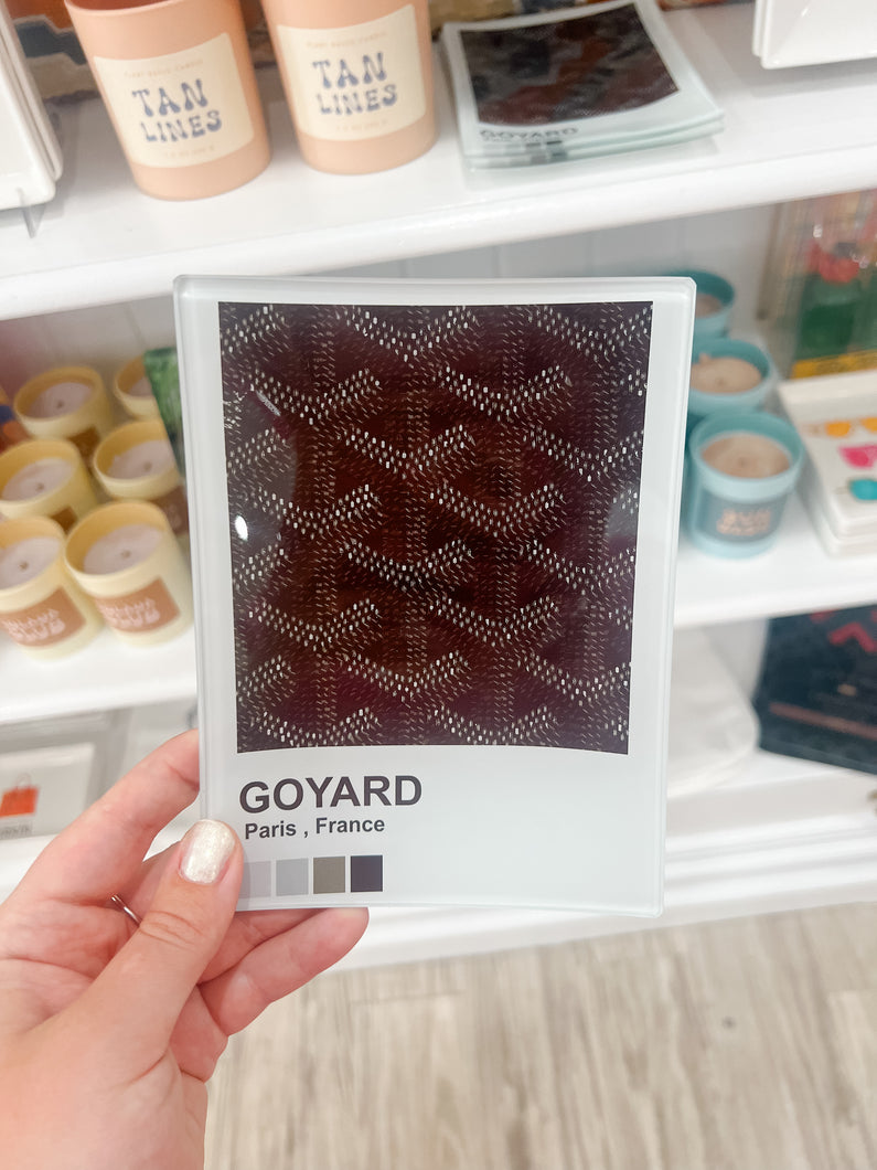 Glass Trinket Tray | Goyard Pantone