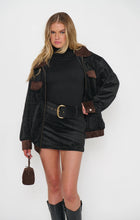 Load image into Gallery viewer, Show Me Your MUMU Maverick Mini Skirt | Black Faux Suede