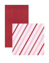 Load image into Gallery viewer, Candy Cane Stripe Napkin Gift Set