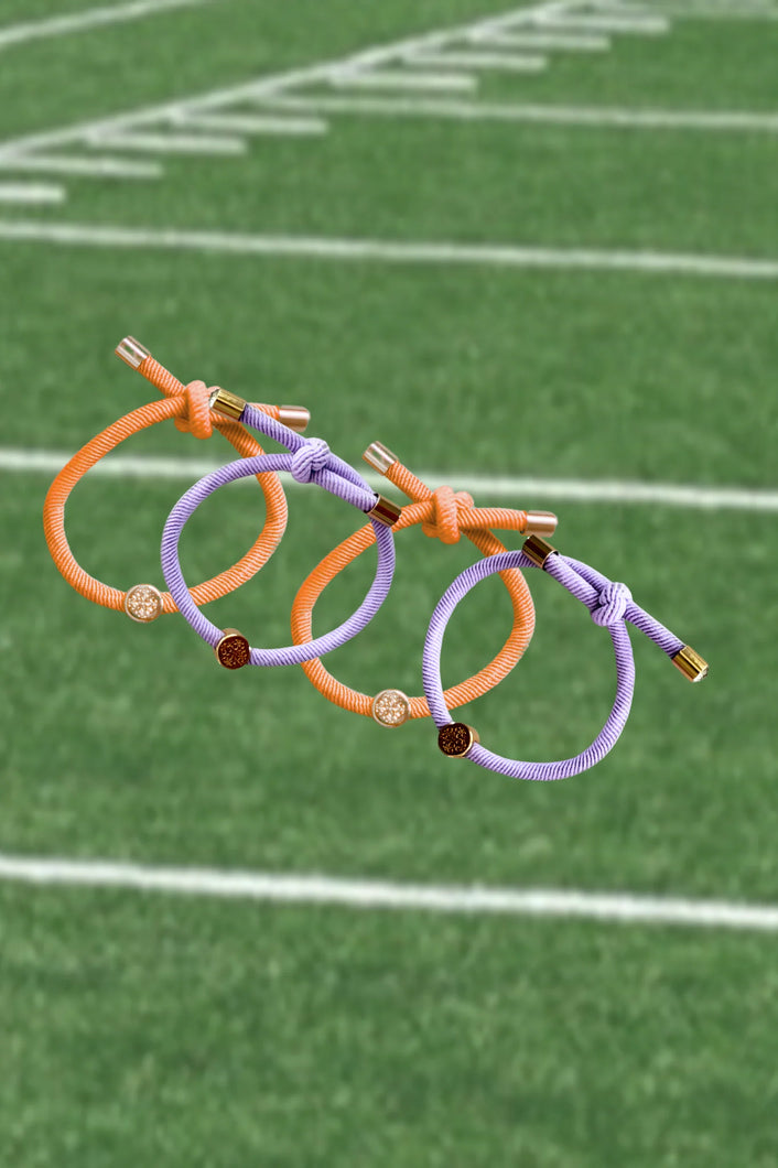 Smith & Co Hair Tie Set | Purple Orange