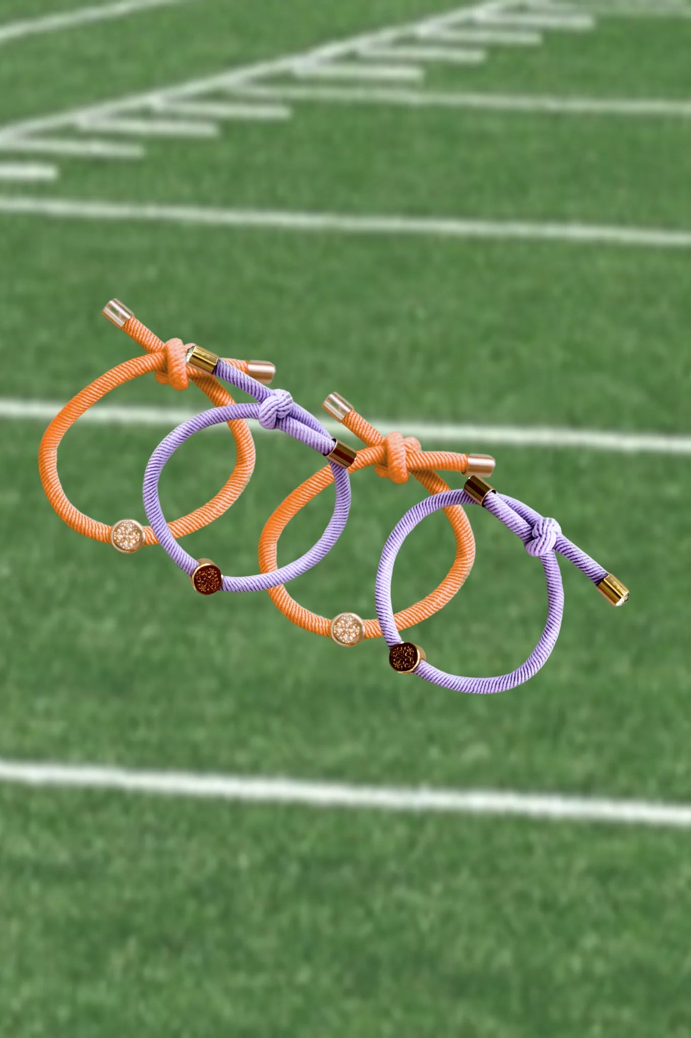 Smith & Co Hair Tie Set | Purple Orange
