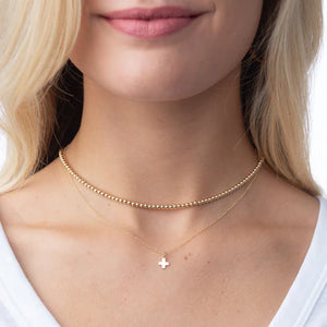 enewton 16" Necklace Gold - Signature Cross Gold Charm