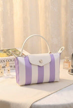 Load image into Gallery viewer, Nylon Mini Crossbody Bag | Sky &amp; White Stripe