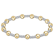 enewton Classic Sincerity Pattern 5mm Bead Bracelet - Mixed Metal