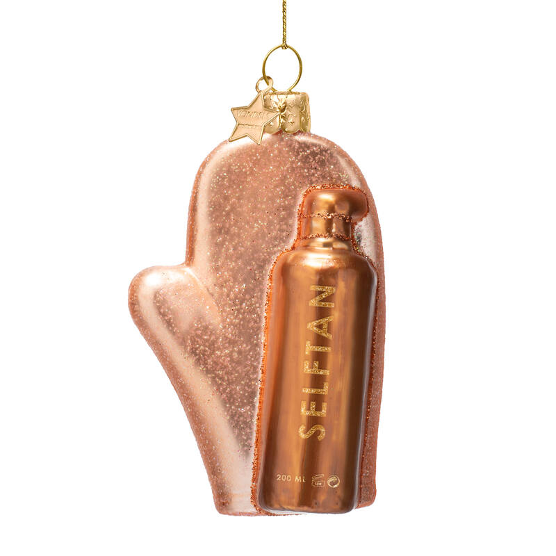 Self Tanning Foam Glass Ornament