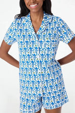 Load image into Gallery viewer, Monkey Pajamas Short Set | Blue