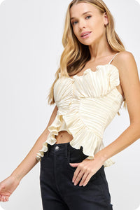 Catie Ruffle Top