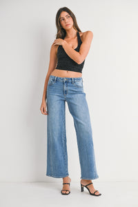 Rylee Wide Leg Jean | Medium Wash Denim