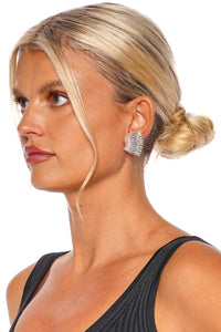 Mignonne Gavigan Micro Madeline Earrings | Silver Glitter