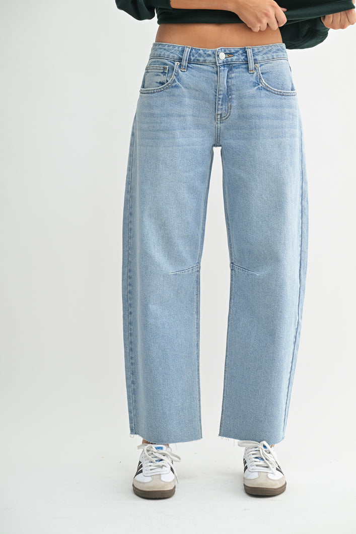Miller Barrel Jean | Light Wash Denim