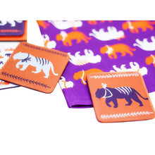 Load image into Gallery viewer, Spirit Tiger in Purple + Orange Coasters