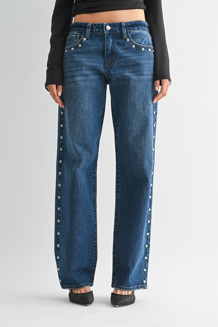Carter Baggy Jean | Dark Wash Denim