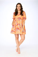 Load image into Gallery viewer, Clemson Poplin Puff Sleeve Dress