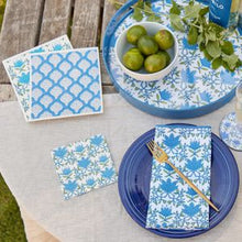 Load image into Gallery viewer, rockflowerpaper Tilly Blue Paper Cocktail Napkins