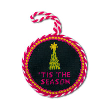 Load image into Gallery viewer, Tis The Season Needlepoint Ornament