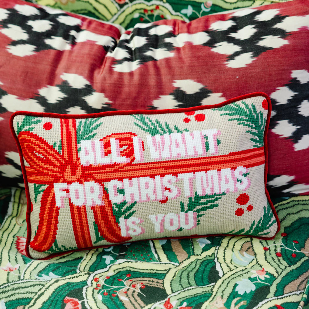 AllI Want Needlepoint Pillow