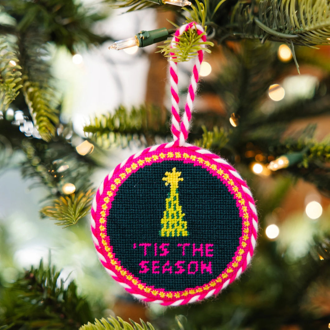 Tis The Season Needlepoint Ornament