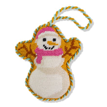 Load image into Gallery viewer, Furbish Snowman Needlepoint Icon Ornament