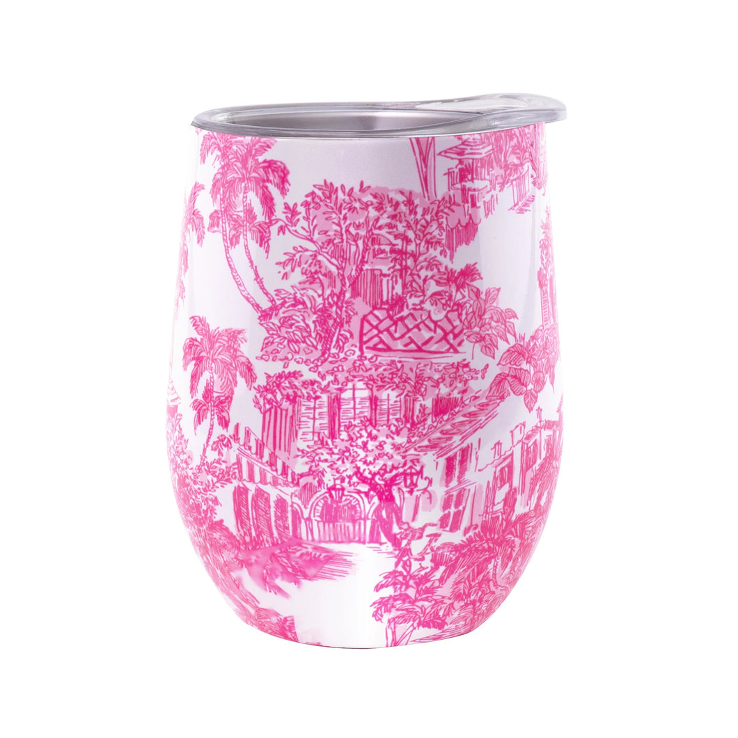 Lilly Pulitzer Insulated Stemless Tumbler | Palm Beach Toile